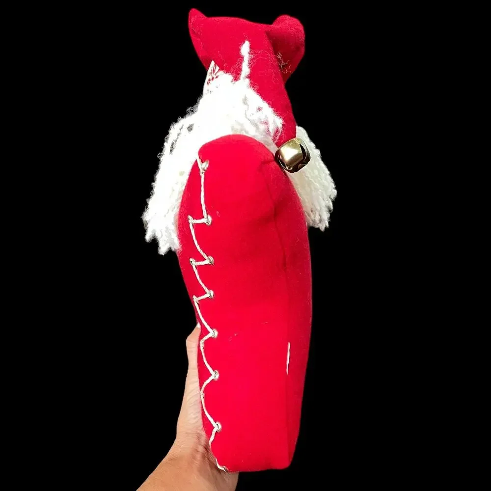 Star Shaped Santa Pillow Red White Grommet Christmas Snowflake READ Dscpt